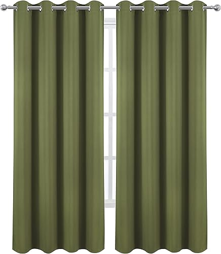 Miniatura 2 de LEMOMO Cortinas opacas de 66 x 84 pulgadas, juego de 2 paneles de cortinas de oscurecimiento de habitación con aislamiento térmico para dormitorio