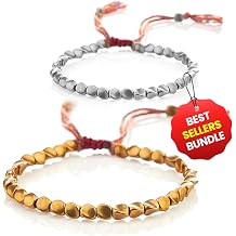 Buddha & Karma Tibetan Copper Beads Bracelet Handmade Energy Healing for Strength, Balance & Protection Adjustable Spiritual for Men & Women