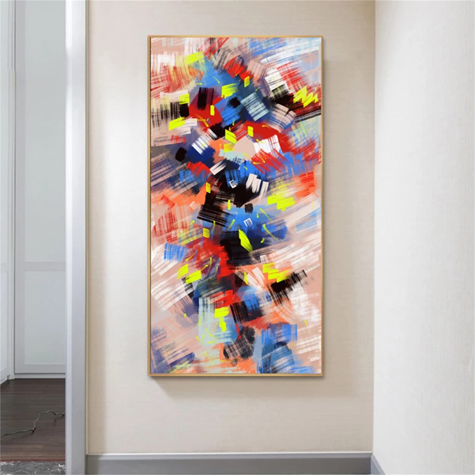 DIY zestawy do malowania diamentami 5D, pełne wiertło diamentowe sztuka obraz dla dorosłych i dzieci, kryształ górski haftowanie obrazy do dekoracji ścian domu - 60 x 120 cm / 24 x 47 cali (kolor: abstrakcyjny)