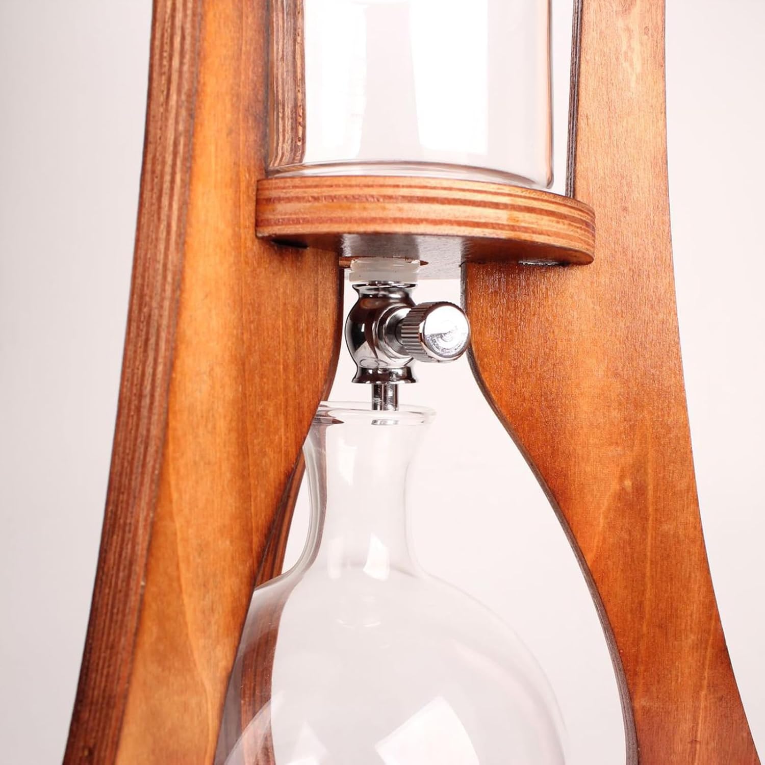 Cold Brew Drip Iced Coffee Maker, 5 People Iced Coffee Cold Brew Drip Tower, with Stainless Steel Filter, Capacity 600ml, Slow Drip Technology, for Home Office