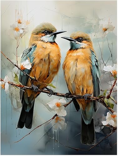 CAPITUNEISKINEPA Bee Eater Bird Bird Poster Gifts Bee Eater Couple On Tree - Cute Posters For Room Aesthetic Large Poster 24" x 36"
