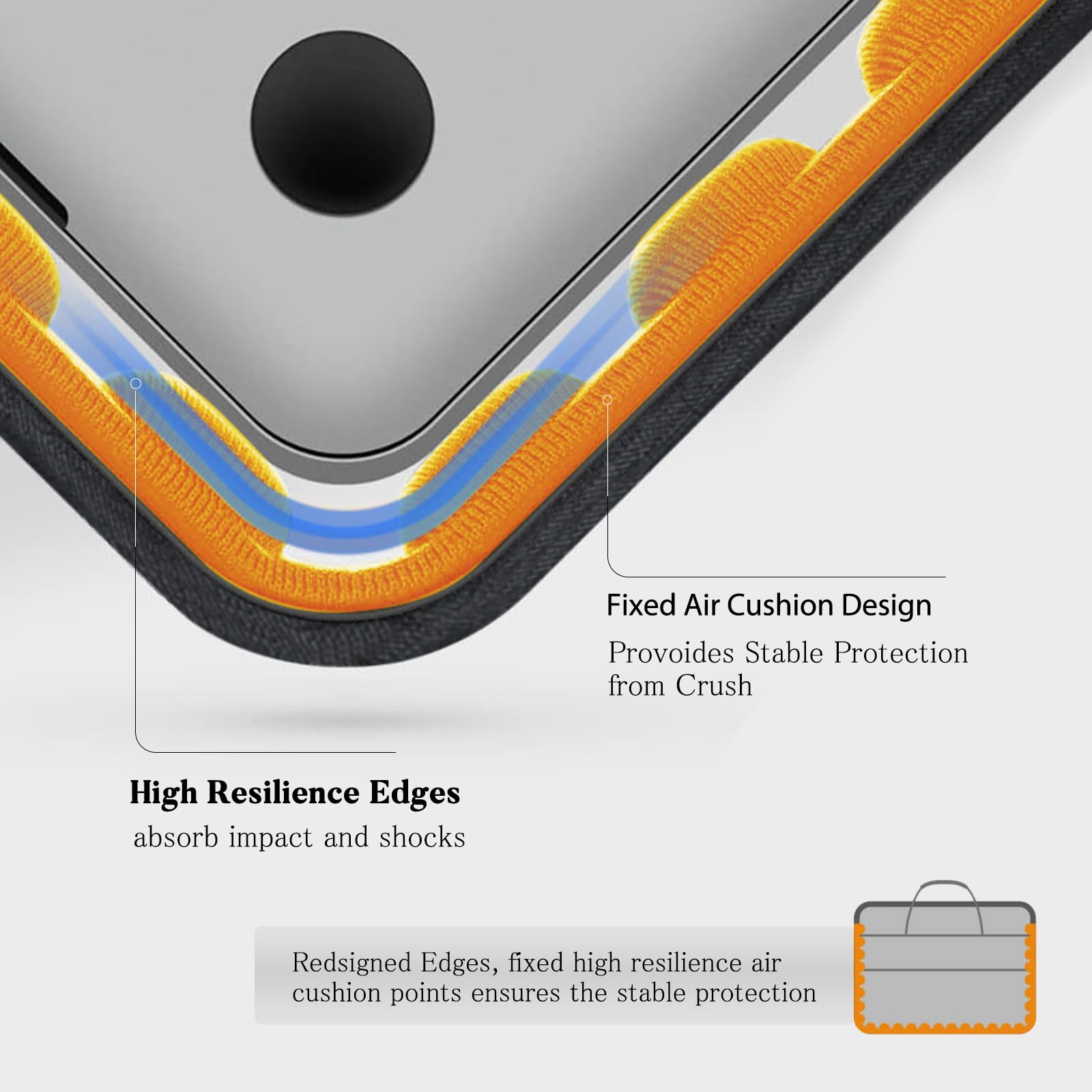 bagasin Borsa per laptop, valigetta per computer portatile compatibile da 15,6" a 17,3", borsa a tracolla estensibile, borsa messenger, borsa da trasporto per notebook e PC