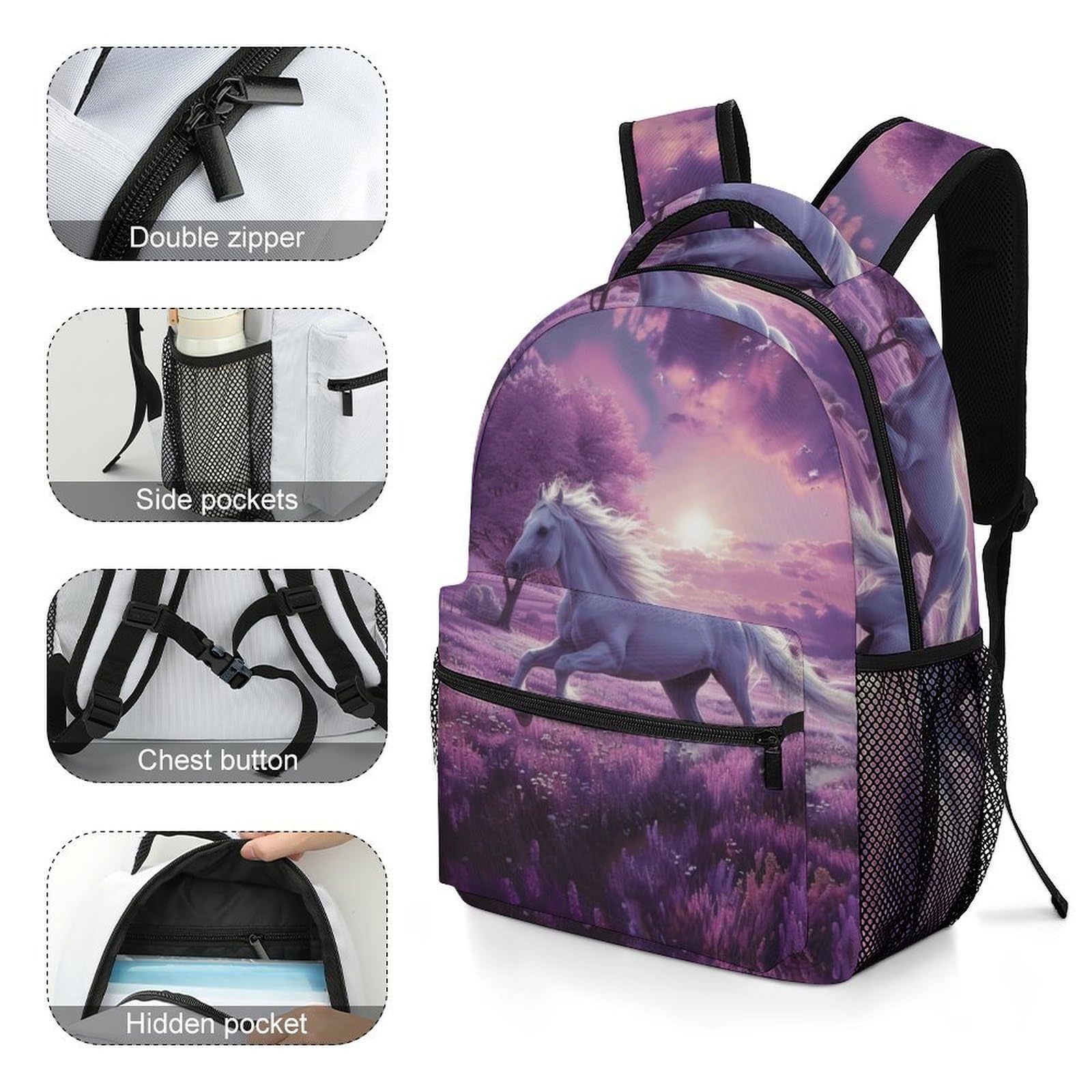 Sac À Dos Bovins des Highlands Pour Enfant Cartable Animal Sac D'ecole Ecole De Livre Décontracté Voyage Léger