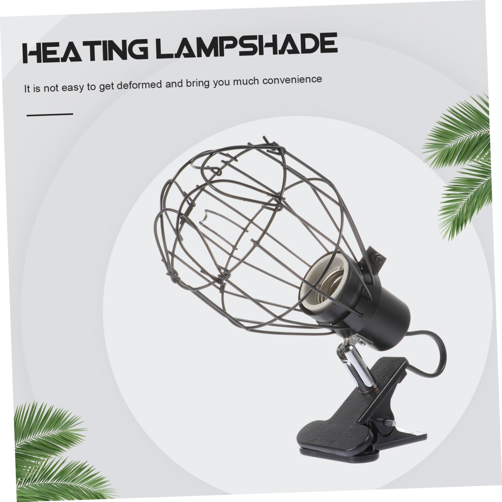 Hohopeti E27 Heizlampe für Haustiere mit Drehbarem Lampenschirm aus Eisen