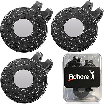 Adhere Golf Hat Clip Golf Ball Marker Holder Magnetic Golf Cap Clips Without Ball Marker