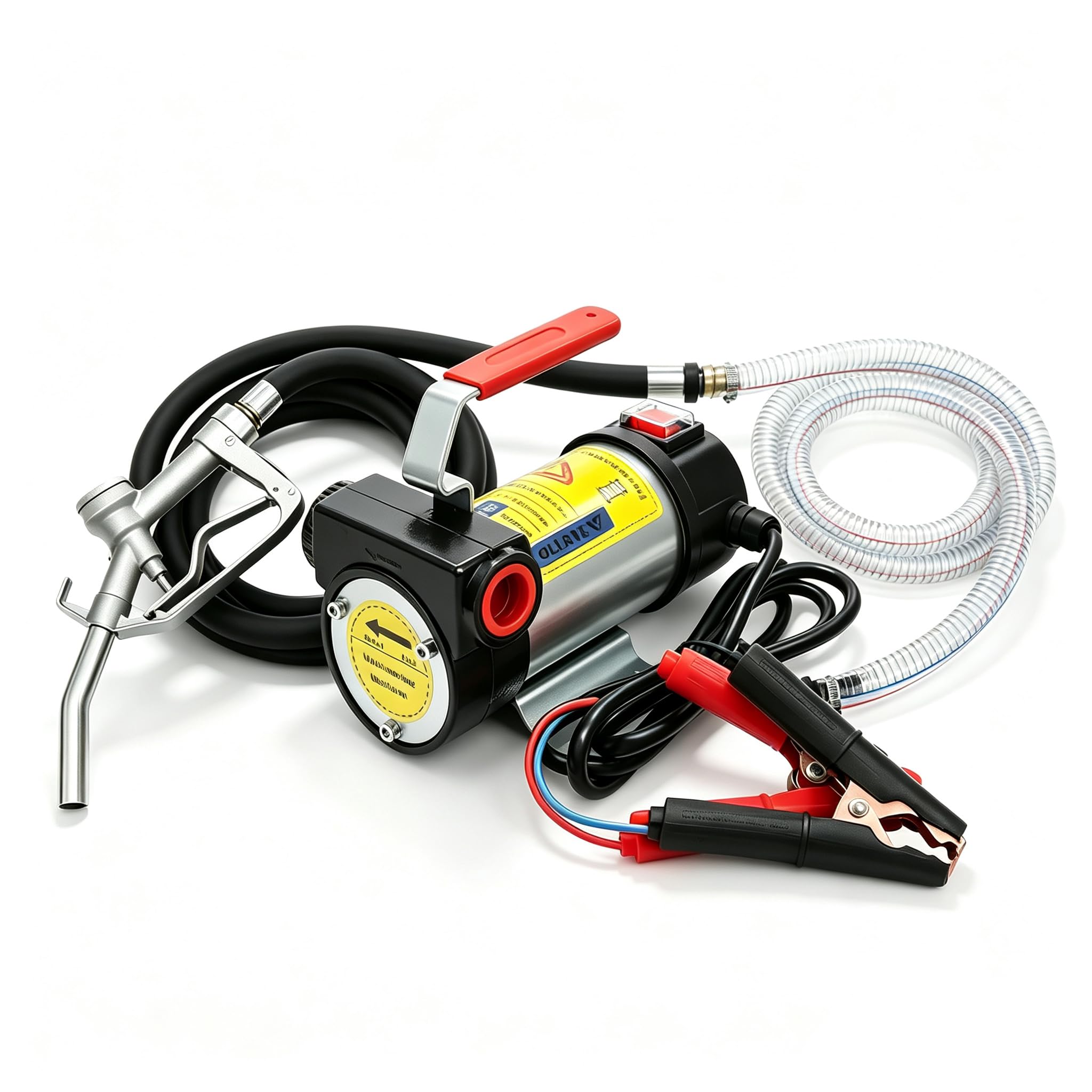Pompa diesla 12 V, 45 l/min przenośna pompa oleju opałowego 175 W, wysokość tłoczenia 10 m
