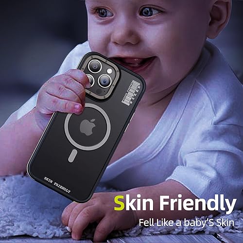 Miniatura 6 de WSKEN Funda magnética de alta calidad para iPhone Pro para MagSafe agradable a la piel bloqueo de color Funda delgada translúcida mate a prueba de