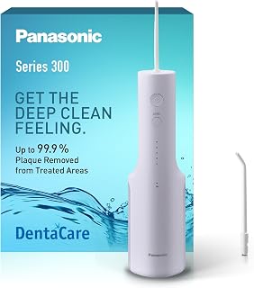 Panasonic Series 300 Munddusche EW-DJ26-V303, Zahndusche, Munddusche kabellos, 200 ml, IPX7, 2 Standarddüsen, 5 Wasserdruckstufen, Reisezubehör, Violett