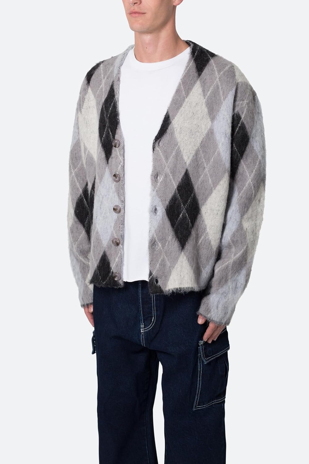 mnml Men's Mnml Men's Mohair Cardigan Sweater