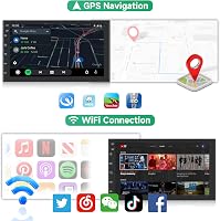 Rimoody 2DIN 7" Android Autórádió 1+32GB GPS Navigáció Tükrözés Kormánytávírányítás 3