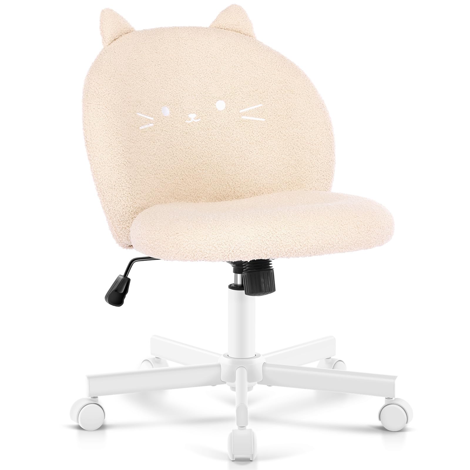 Amazon.com: Morkprism Vanity Chair with Cat Back,Armless Desk