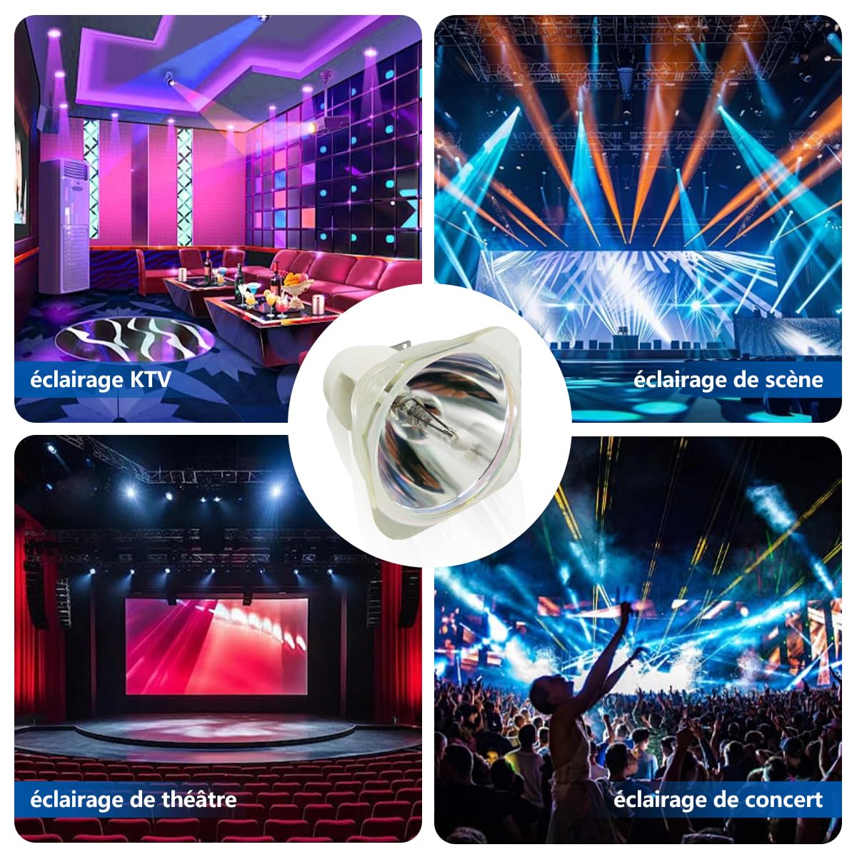 MSD Platinum Beam 280W 10R Lamp per Luce a fascio con testa mobile, Lampada 10R 280W per Teste Mobili Luci dj, Lampada da Palcoscenico Elettroniche Lampadina 280W Lampadina di ricambio