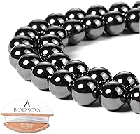 Vista 69 de Cuentas Beadnova redondas de ónix negro de 4 mm, sueltas, para hacer joyas (90-92 piezas)