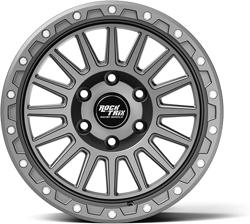 Miniatura 8 de RockTrix RT113 - Rueda de 20 pulgadas compatible con Ford F150 2009-2024 18x9 6x135 (desplazamiento de -0.47 pulgadas, retroceso de 4.5 pulgadas)