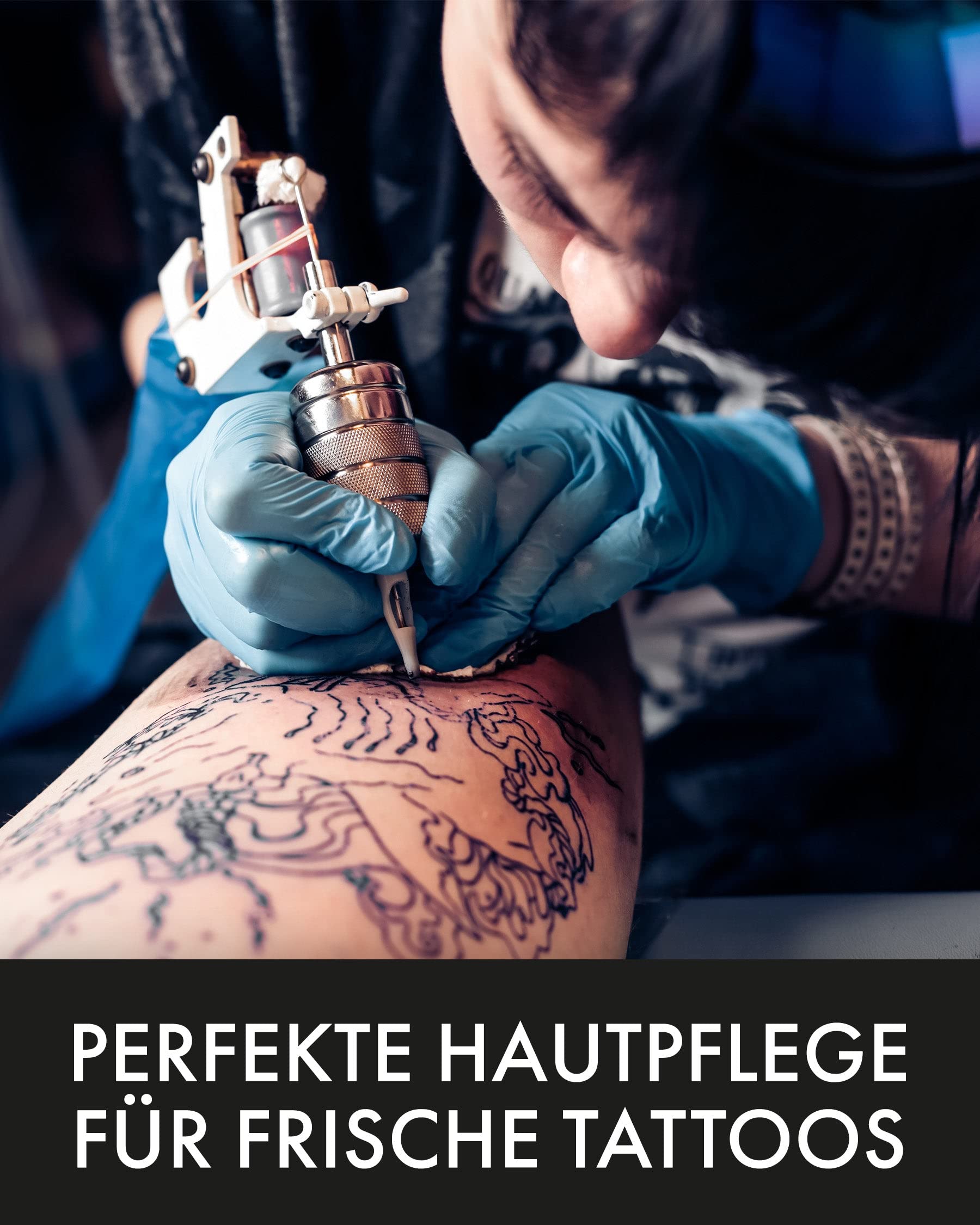 LACOYA® - Premium Tattoo Butter für frisch tätowierte Haut - Pflegecreme für tägliche Tattoo After-Care Pflege - Tattoo-Creme mit Shea-Butter vegan atmungsaktiv (Made in Germany) - Tattoopflege Balsam