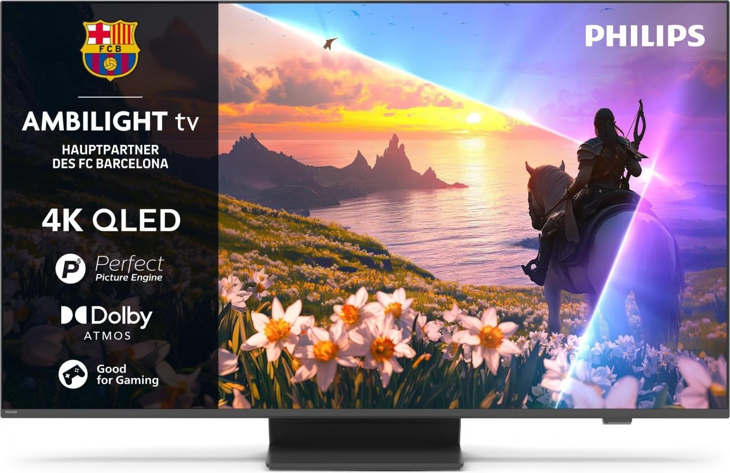 Philips 43PUS8600/12 QLED 109,2 cm (43 Zoll) Fernseher 4K Ultra HD VESA 100 x 200 mm Schwarz (43PUS8600/12)