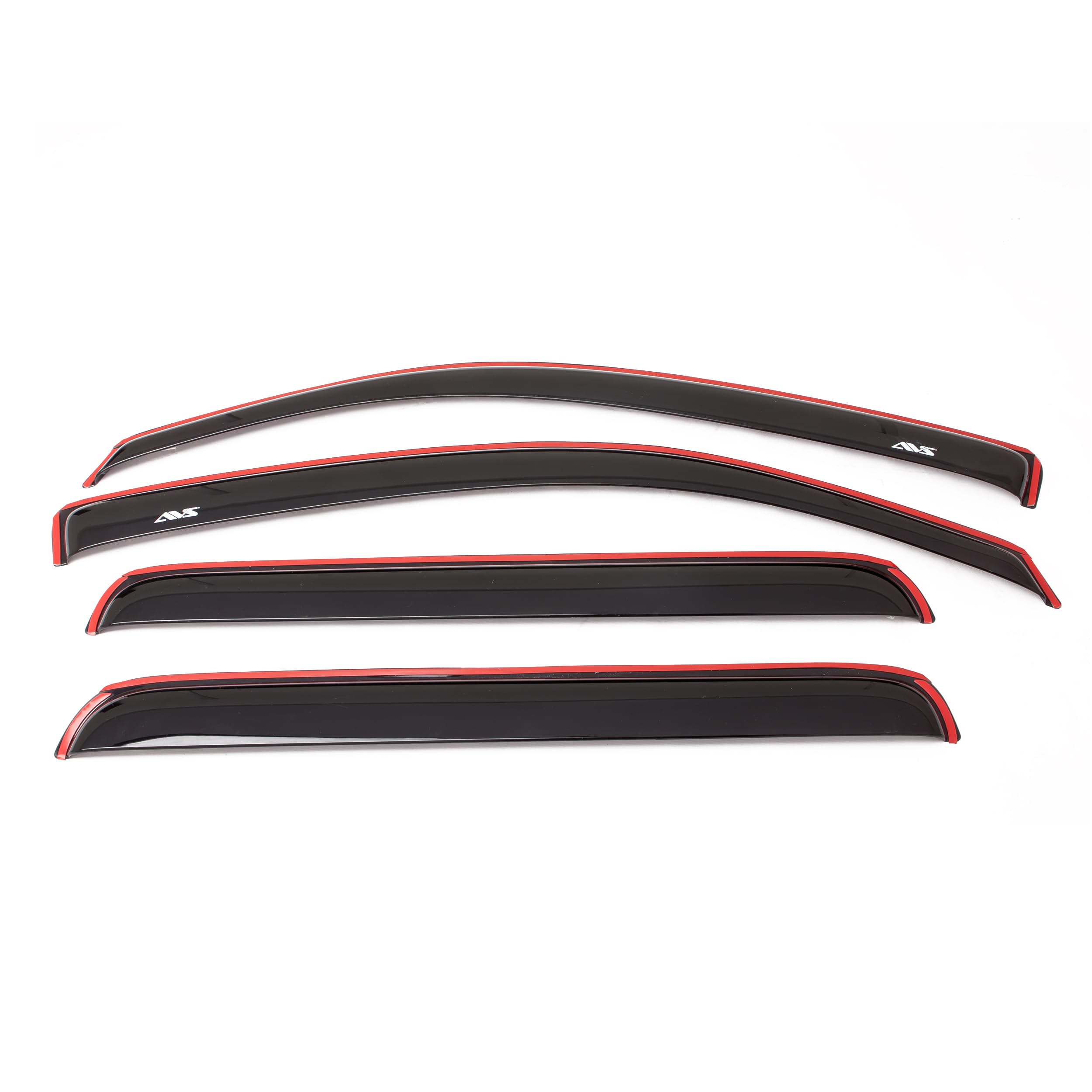 Photo 1 of **ONLY THREE PIECES**Auto Ventshade [AVS] In-Channel Rain Guards For 2007-2013 Chevrolet/GMC Silverado/Sierra 1500; 2007-2014 Silverado/Sierra 2500 HD & 3500 HD EXTENDED CAB | Window Vent Visors, 4 pcs. - Smoke | 194040