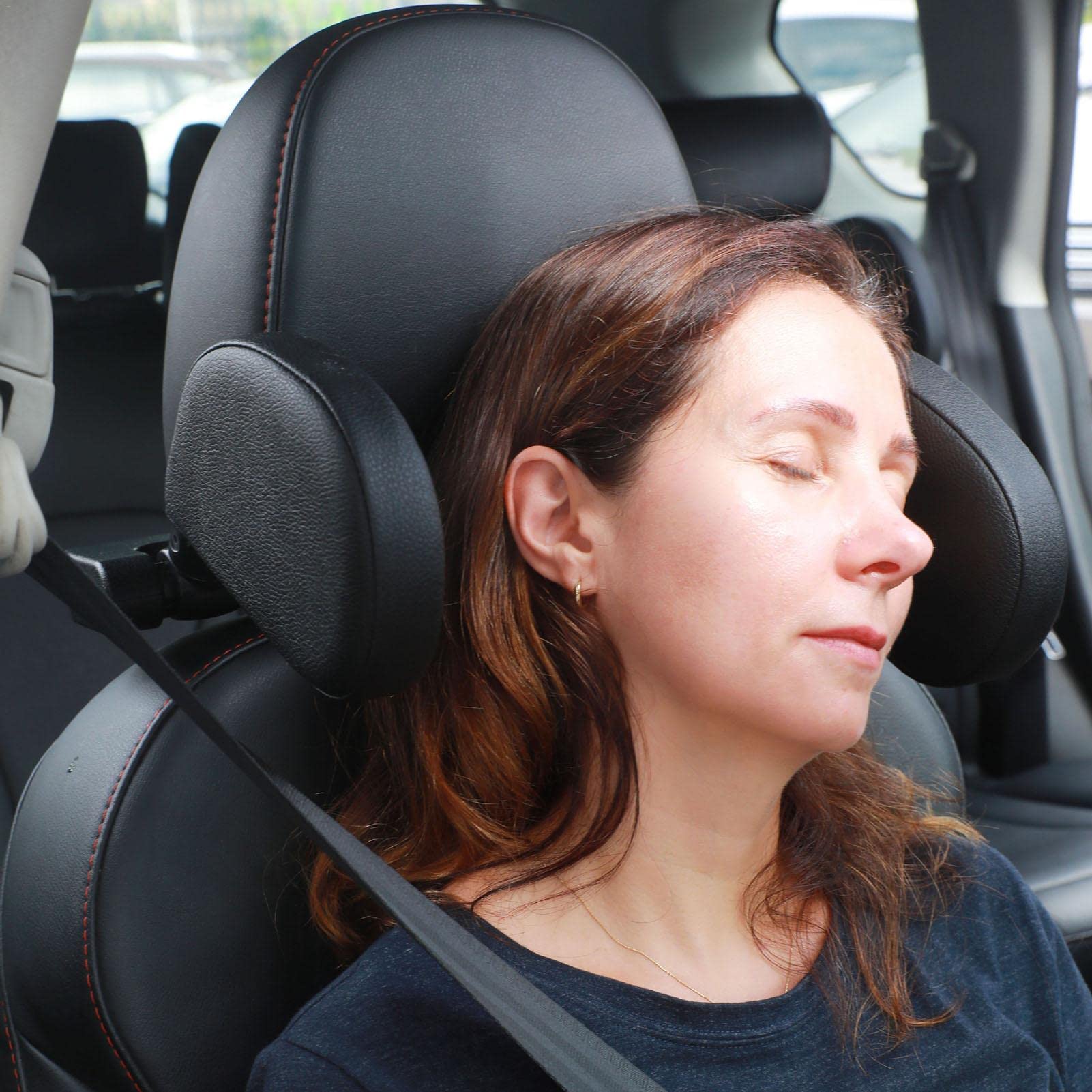 Cuscino poggiatesta per seggiolino Auto, Supporto per Collo Regolabile Proteggi Cuscino per Collo, Morbido e Confortevole, Facile da installare, salvaspazio, Adatto a Tutti i Tipi di sedili di esten