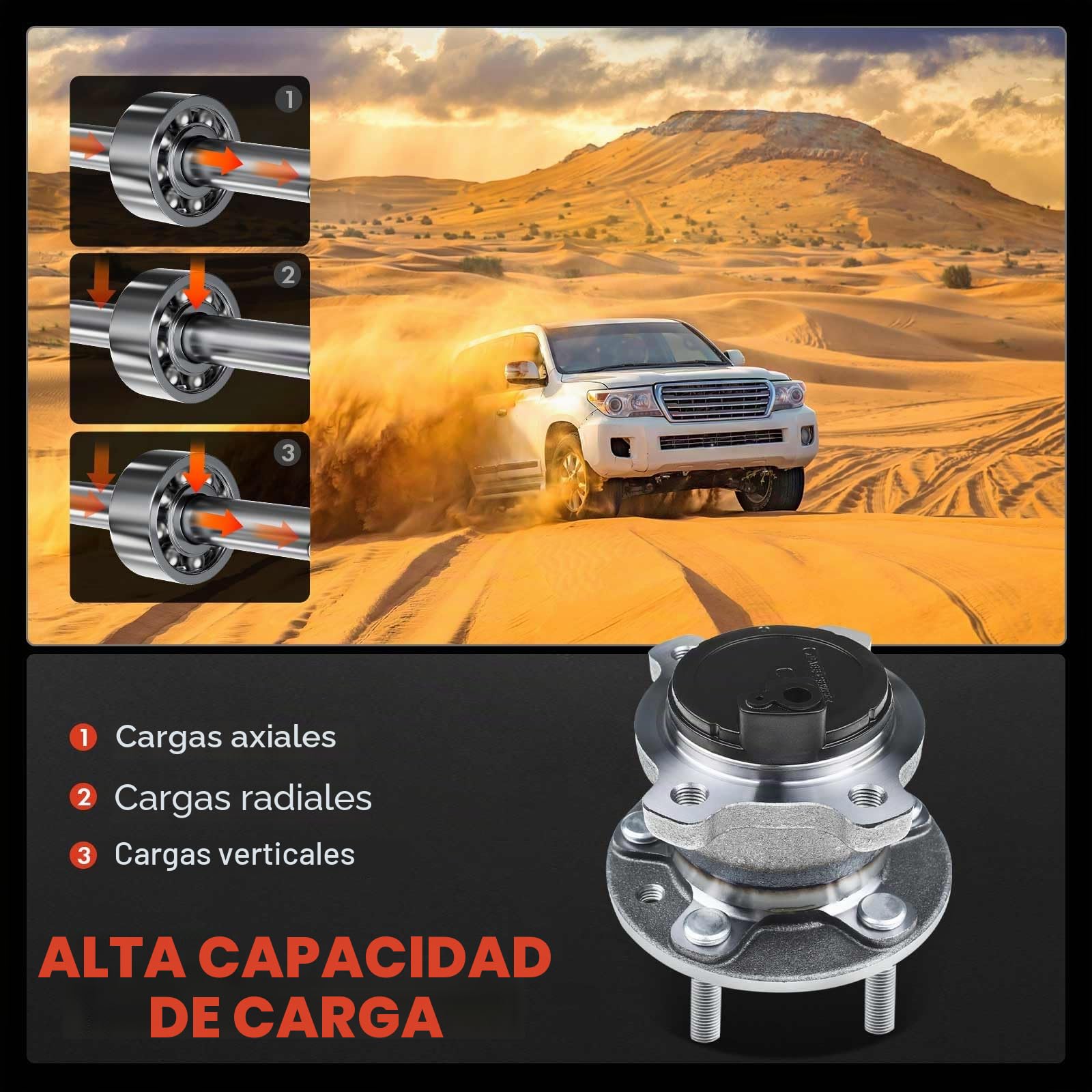 Frankberg 2 rodamientos de rueda traseros juego de rodamientos con sensor | 1769848, trasero Con sensor de carcasa Sensor de Velocidad de las Ruedas Sensor ABS Rueda con brida ⌀136