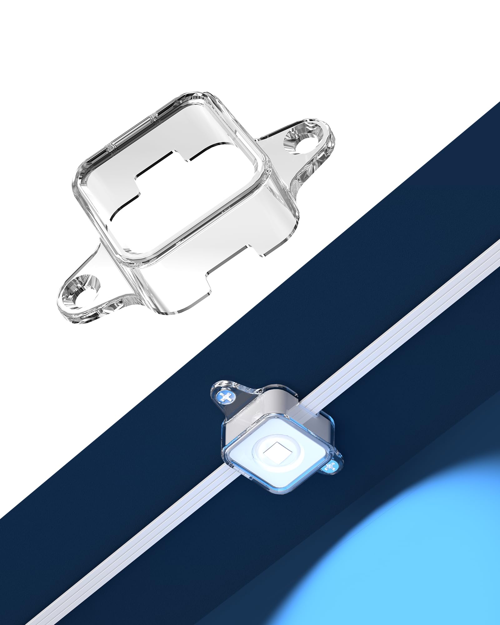 Light Clips for Govee Outdoor Lights (Model H705 ABCDEF) It is an Ideal Solution to Replace 3M Adhesive Tape. Easy to Install, it Comes with 80 Brackets and 160 Screws — Amazon image 2