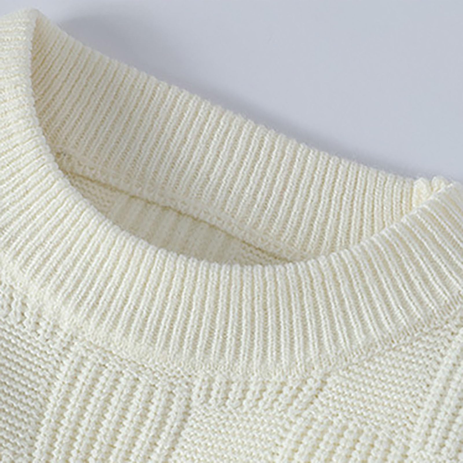 Jersey Hombre Invierno SuéTer Manga Larga Suéter Hombre Casual de Manga Larga, Estilo Exterior Sin Capucha, para Otoño Invierno