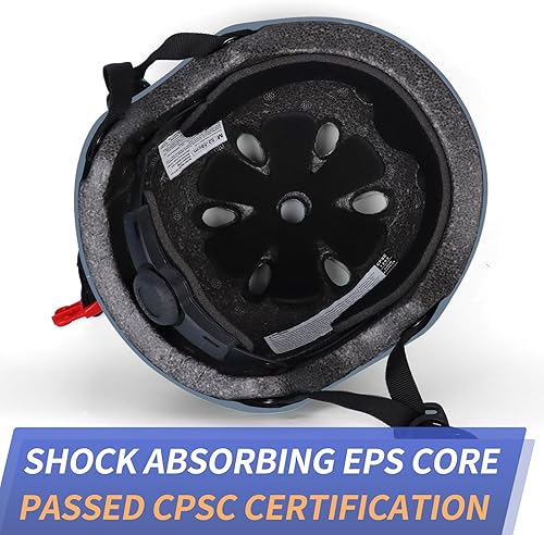 Miniatura 32 de BURSUN - Casco de bicicleta para niños con ventilación y ajustable, para niños de 2 a 14 años, casco multideportivo para patineta, patinaje