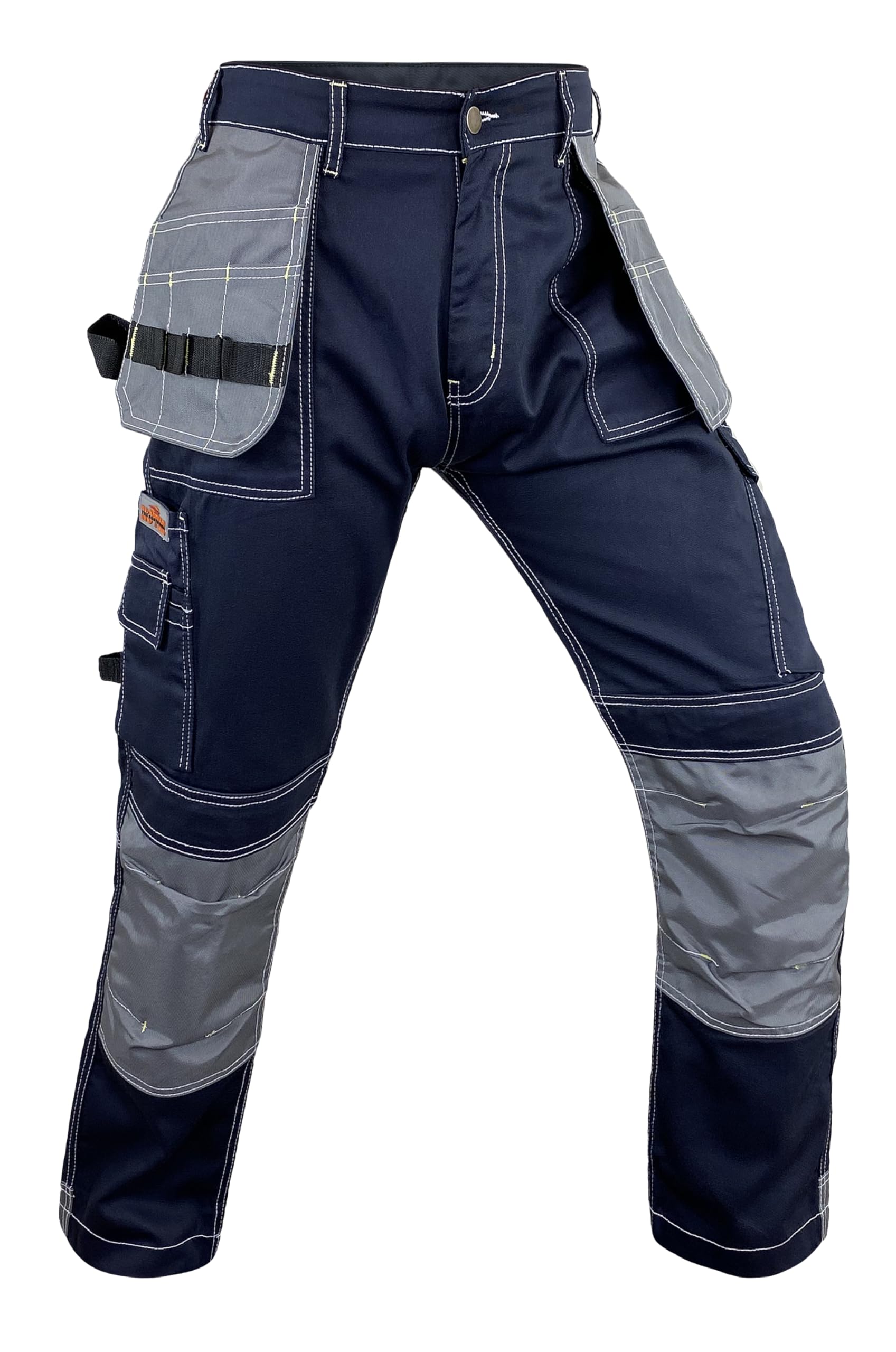 Notus Men’s Construction Tactical Carpenter Multi-Pockets Cordura Knee and Holster Pockets Reinforced Work Pants