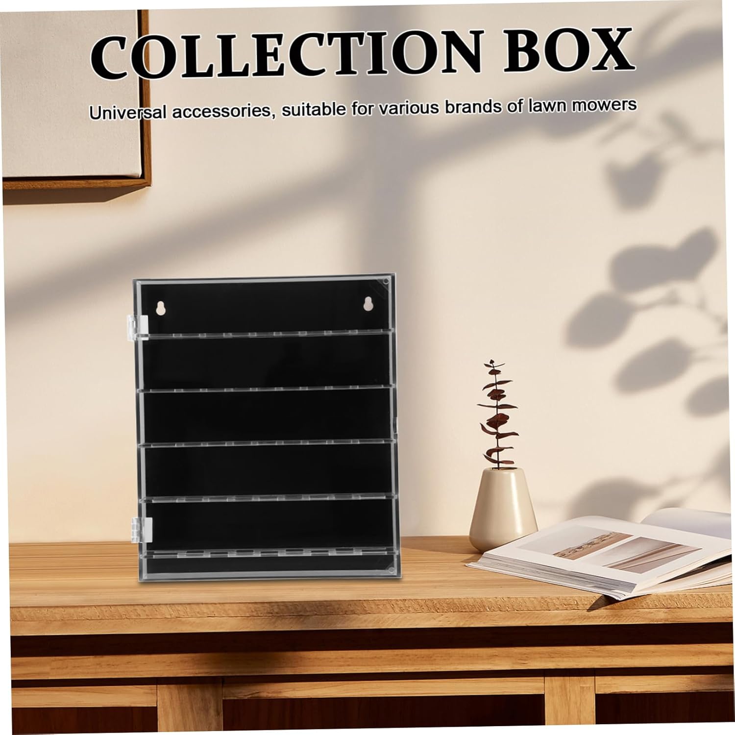 Medal Display Holder Acrylic Collection Box Stand for Coins Medals Badges Poker Chips