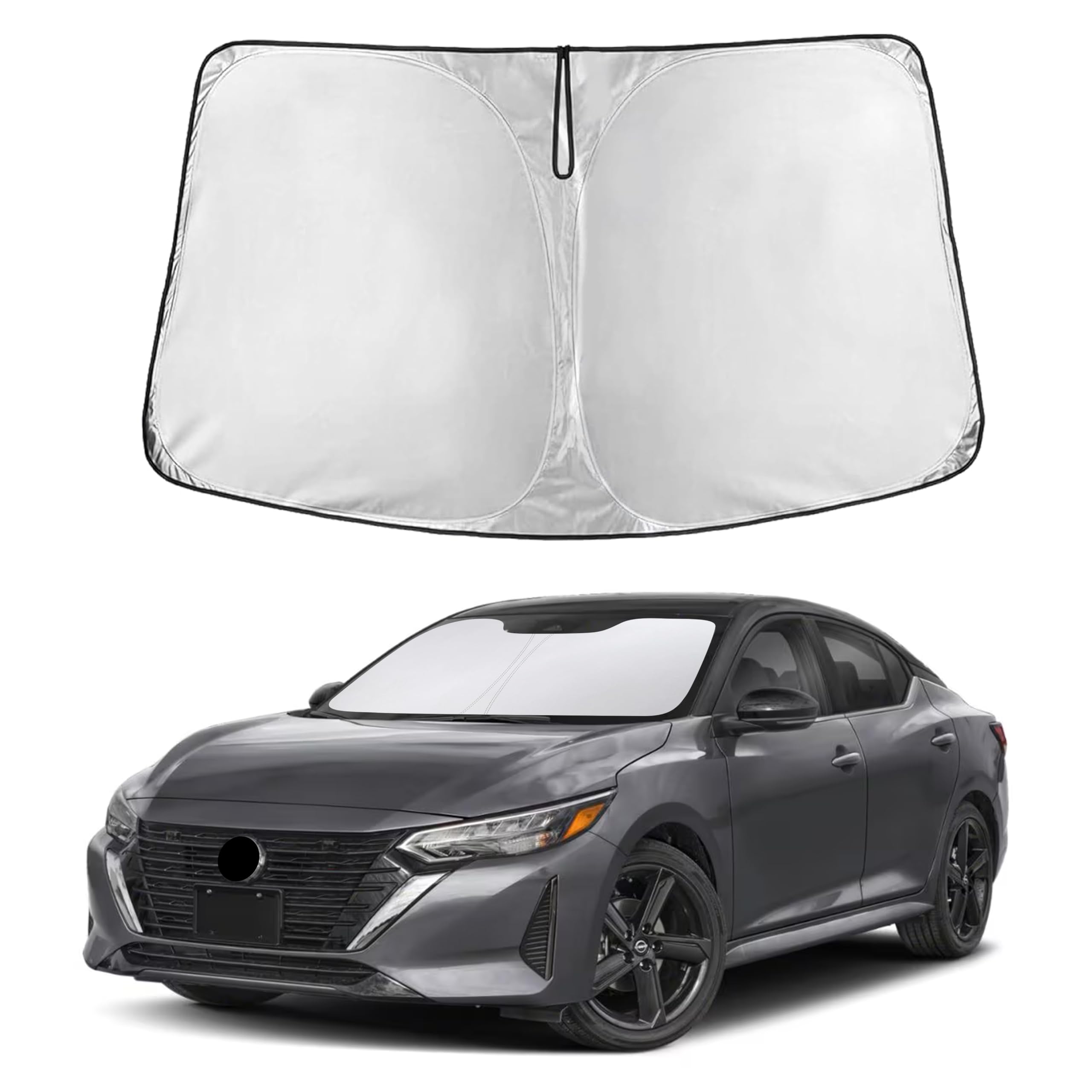 EcoNour Windshield Sun Shade Compatible for Nissan Sentra 2020–2025 2026