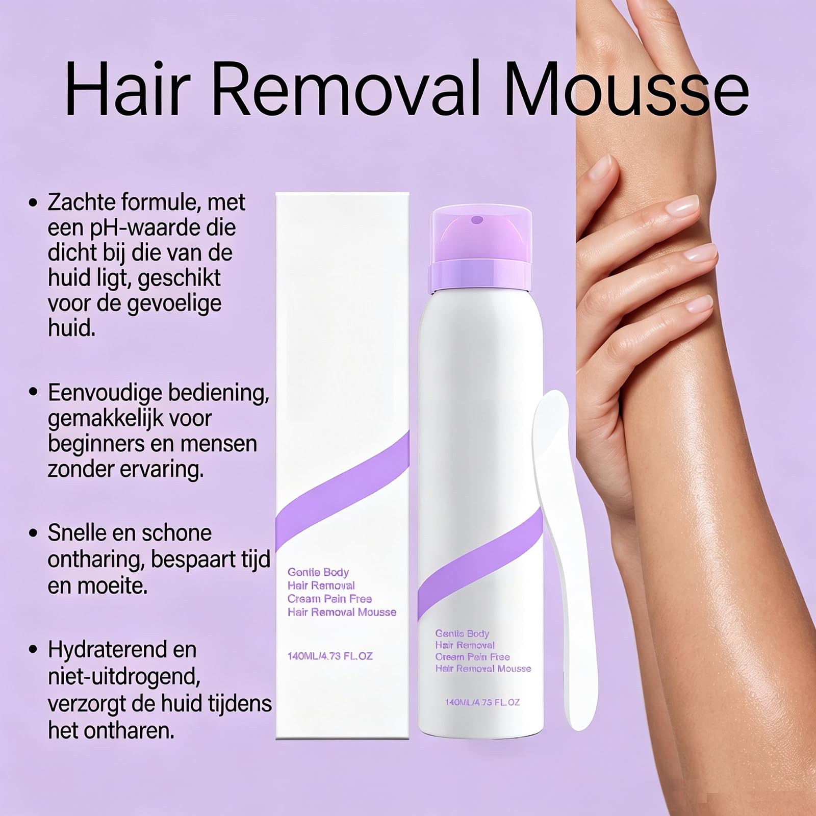 Haarentfernungsspray, Indolore Bikini-Haarentfernungsspray, Haarentfernungscreme Per Pelli Sensibili, Haarentfernungscreme Per Spazi Privati (5pcs)