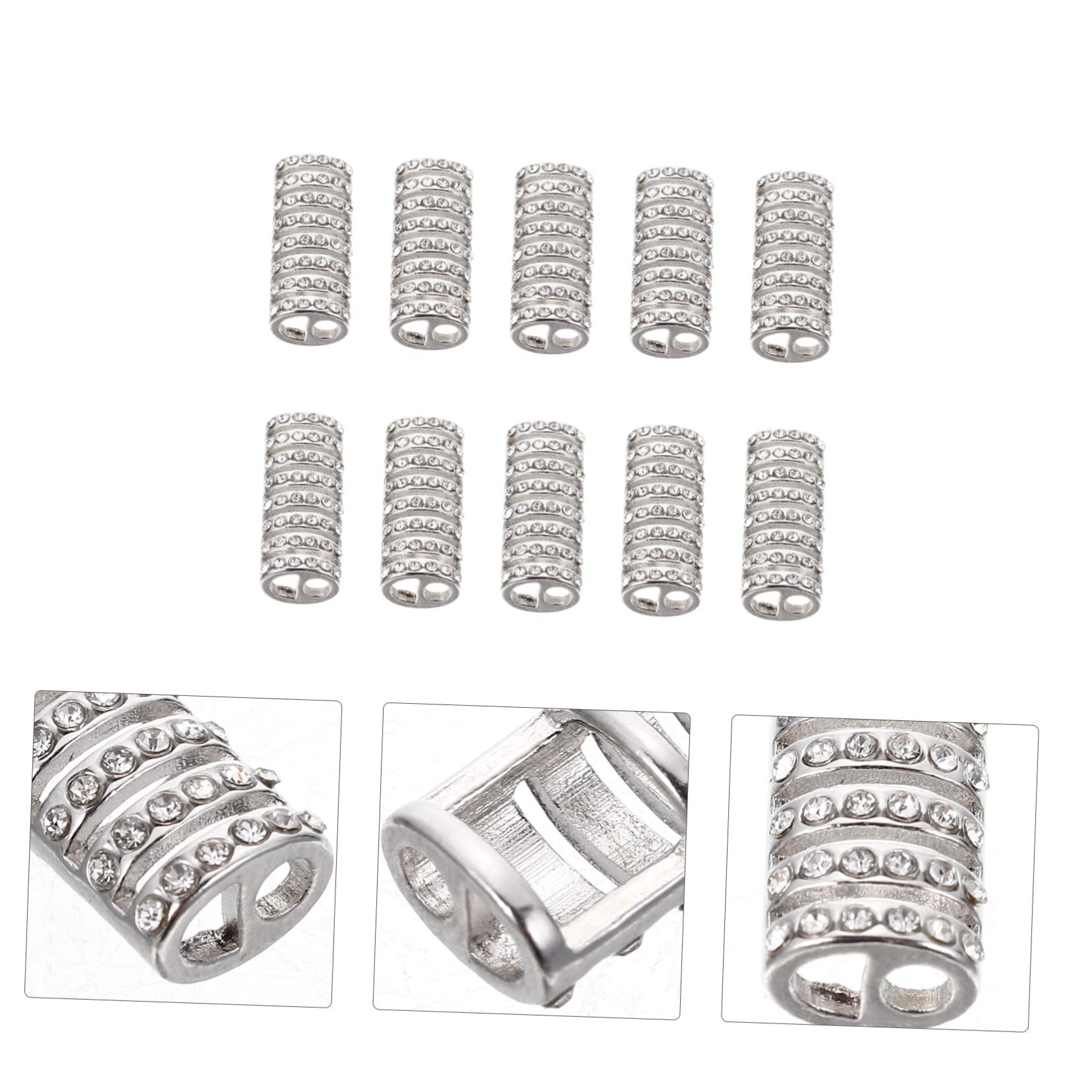 DOITOOL 50 Stück Gurtverbinder Uhrenadapter Armband Verbindung Strassdekor Empfindlicher Uhrenanschluss Armband Versorgung Uhrenarmband-adapter Uhrenzubehör Schmuck Diamant Diese Legierung