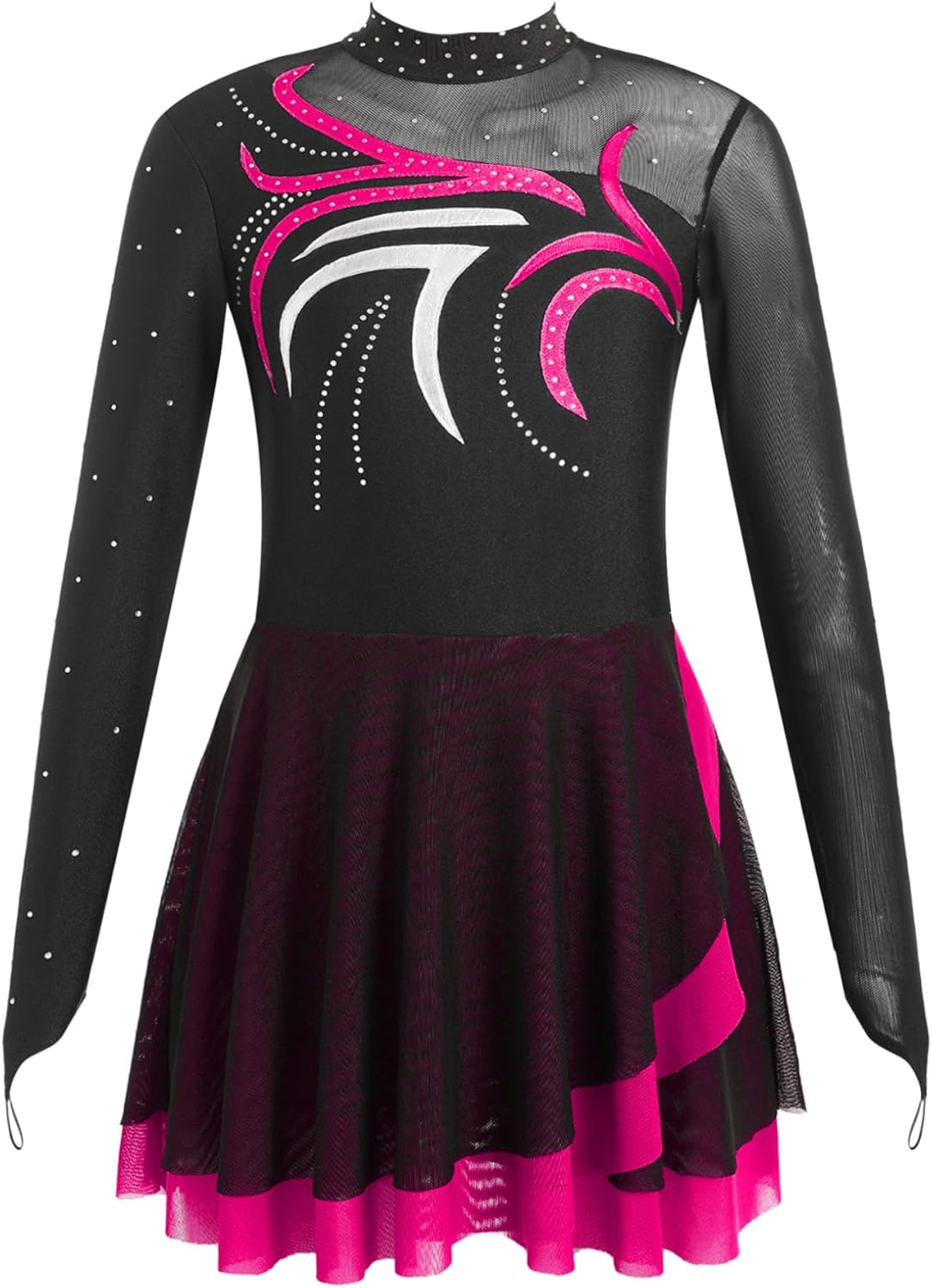 Freebily Kids Girls Long Sleeves 3D Flower Bolero Jacket