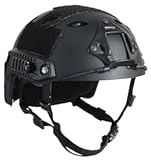 Impax Extreme Bump Helmet by DLP Tactical - Lightweight Non-Ballistic Helmet with ARC Rails&comma; NVG Mount&comma; Accessory Kit - MICH ACH Style - CE Rated