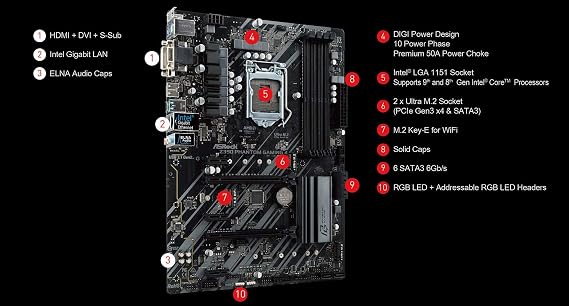 ASRock Motherboard (Z390 Phantom Gaming 4)