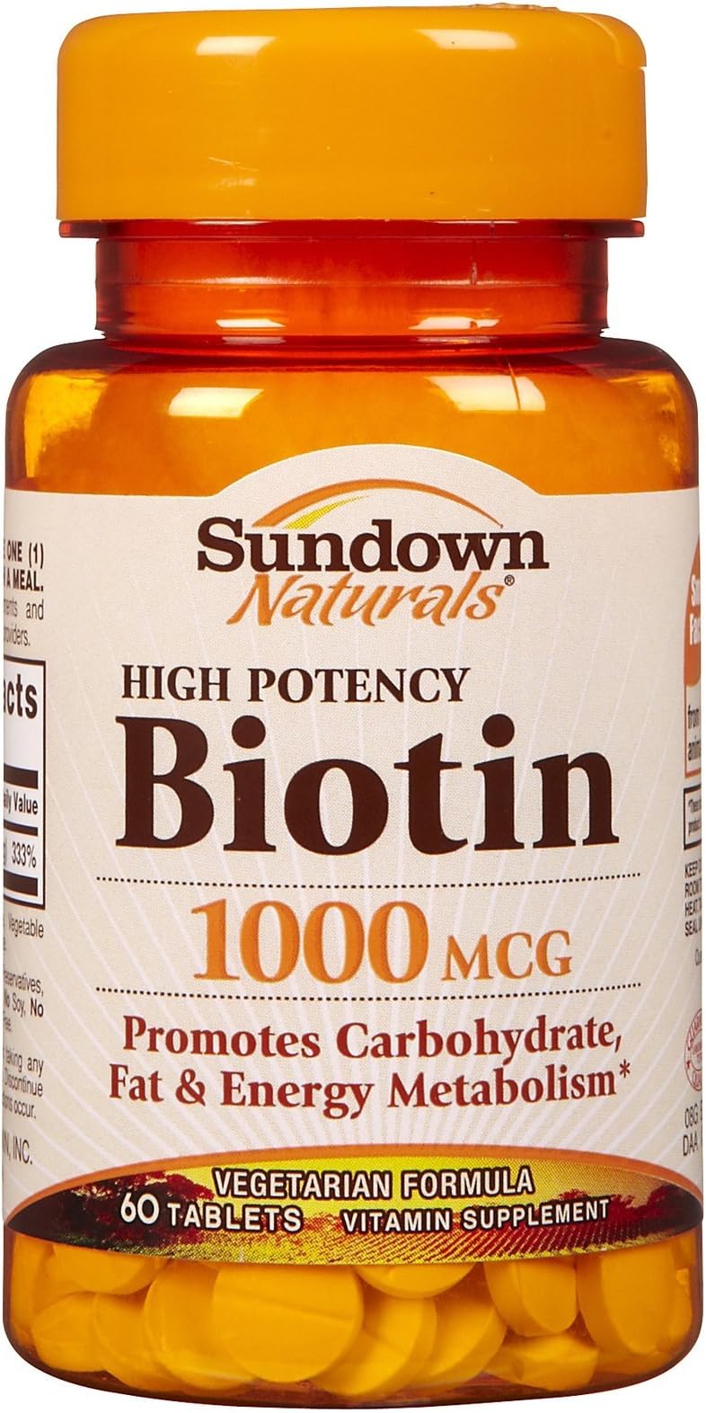 Sundown Biotin, 1000 mcg, 60 Tablets
