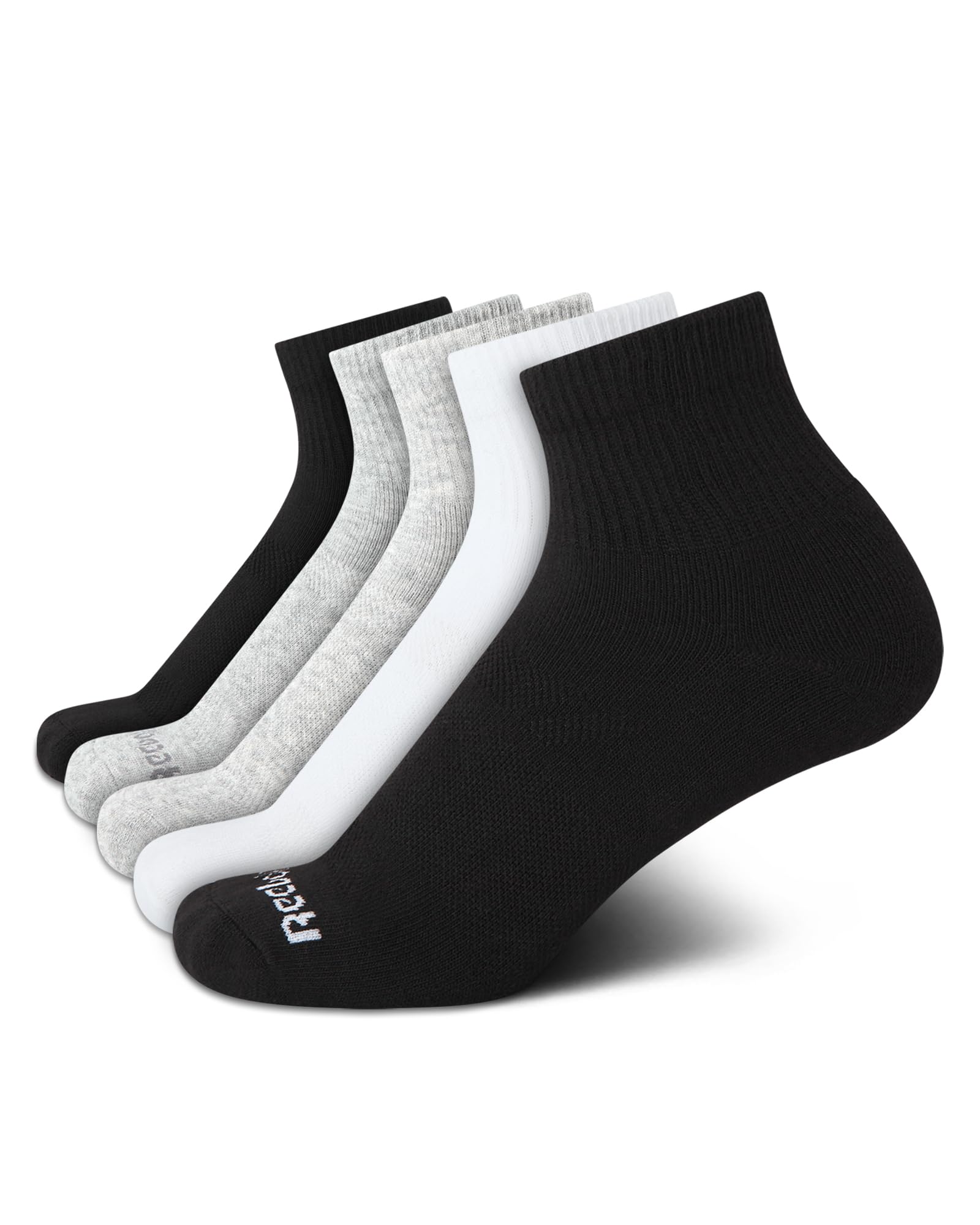 Reebok Womens Quarter Socks - 5 Pack Athletic Performance Cushioned Running Workout Ankle Socks for Women (Sizes: 4-10)