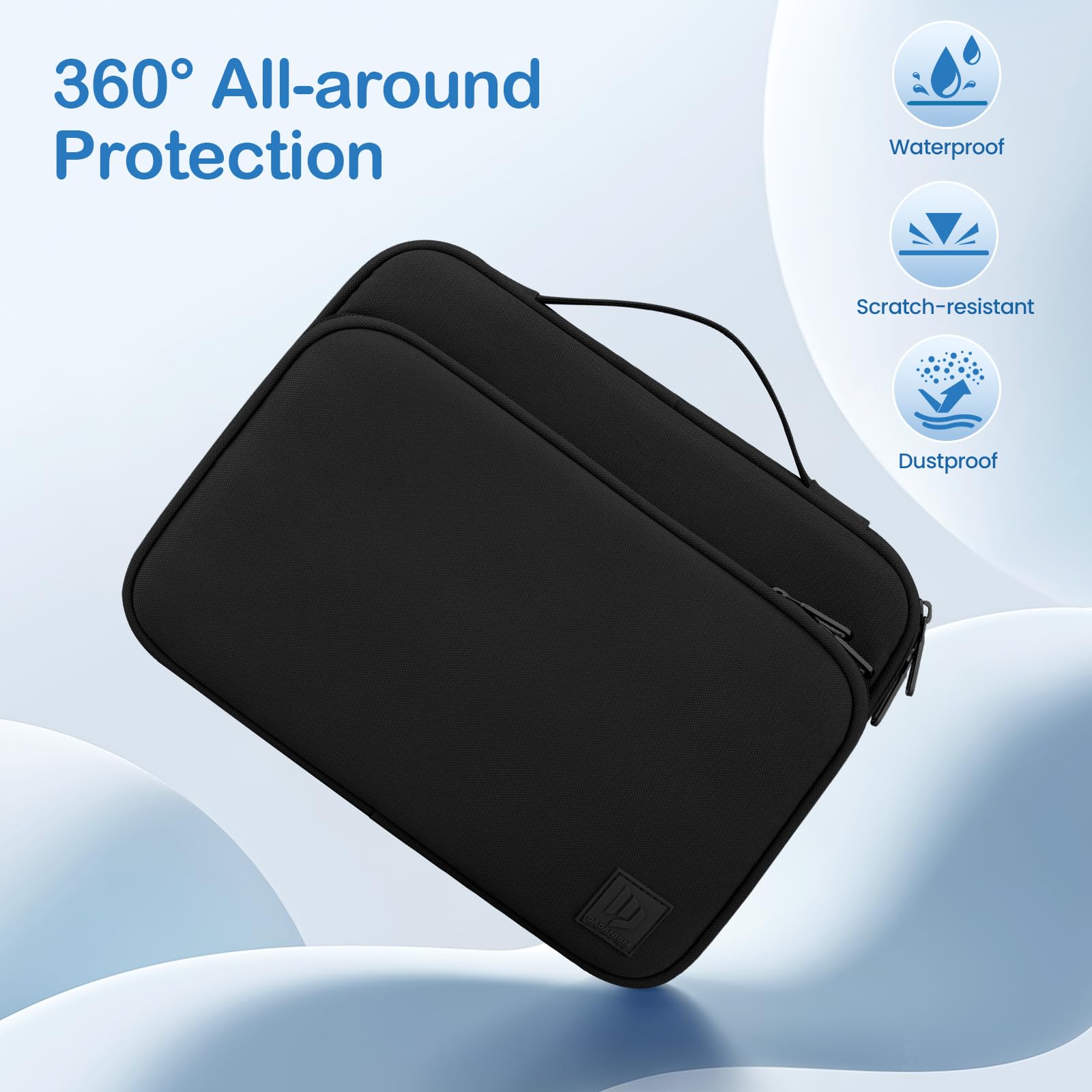 Dadanism 9-11 Inch Tablet Sleeve Carrying Case with Handle & Multi-Pocket