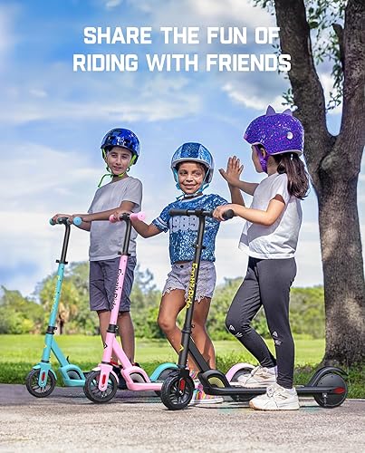 Miniatura 9 de C9 Electric Scooter for Kids Ages 8+, 610MPH, 5 Miles Range, LED Display, Adjustable Height, Foldable, Rubber Wheels, Lightweight, Gifts for Boys
