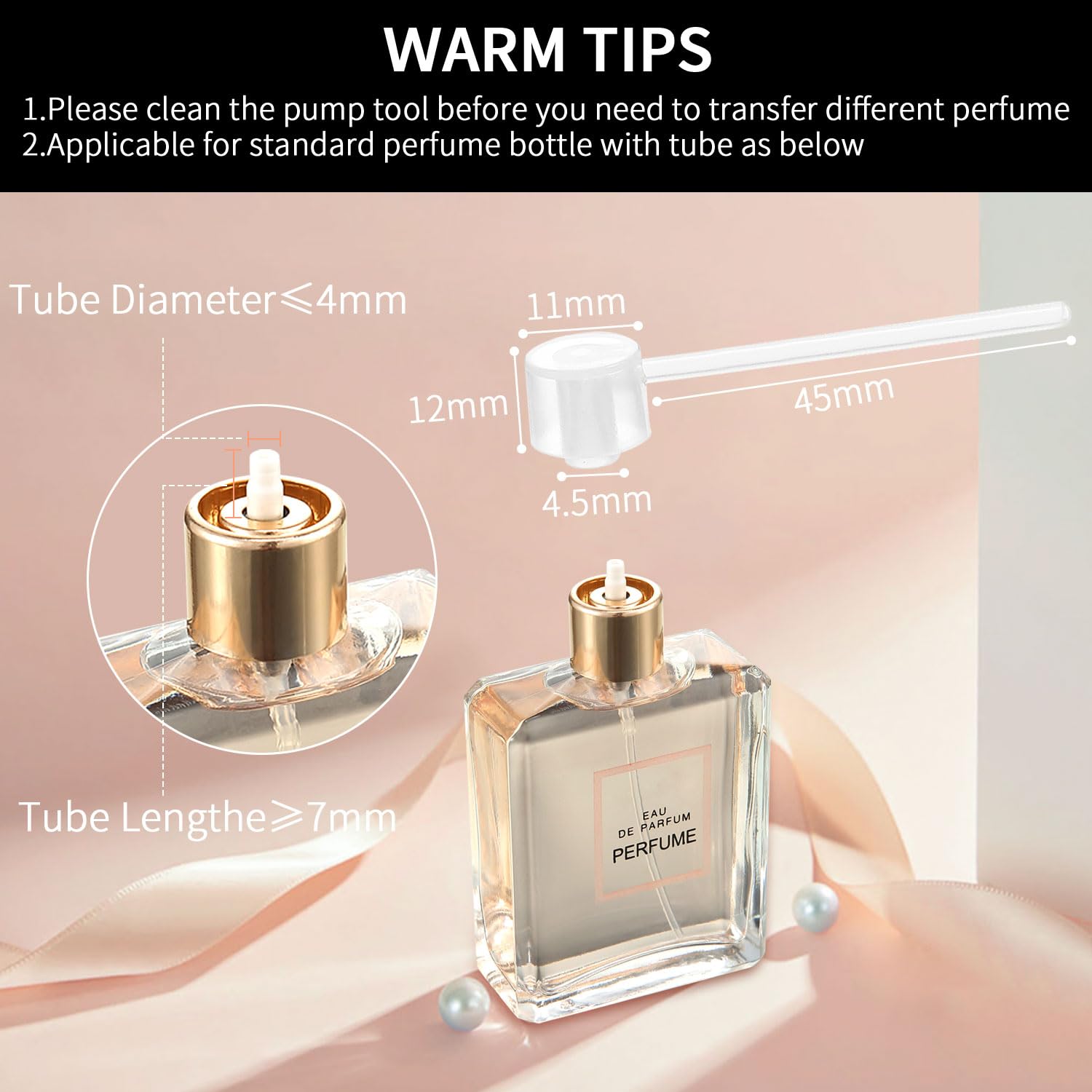 Zonon 56 Stück 5 ml nachfüllbarer Parfümzerstäuber Mini nachfüllbar Spray Parfümflasche tragbar mit 56 Stück Nachfüllpumpe Spender Pumpe Transferwerkzeug für ausgehenden Valentinstag (schwarz)