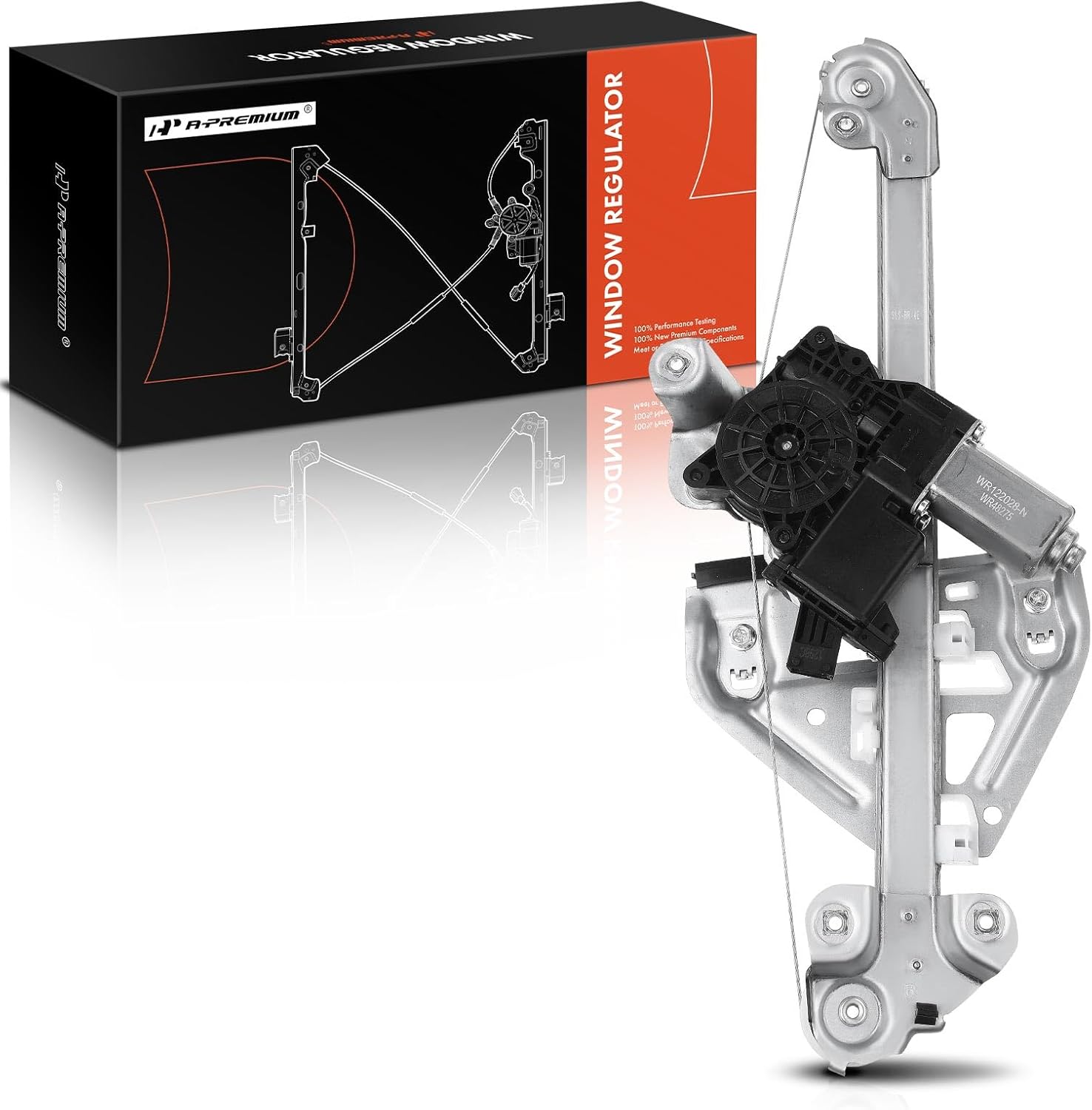 A-Premium Electric Power Window Regulator with Motor Compatible with Cadillac STS 2005-2011 Sedan Rear Right Passenger Side