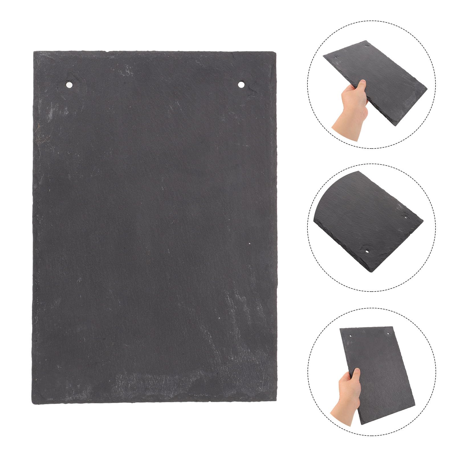 OUNONA Paneles Decorativos para Tejado de Pizarra Negra Estilo Europeo Diseño Ligero y Resistencia al Clima para Reparación Exterior de Casas