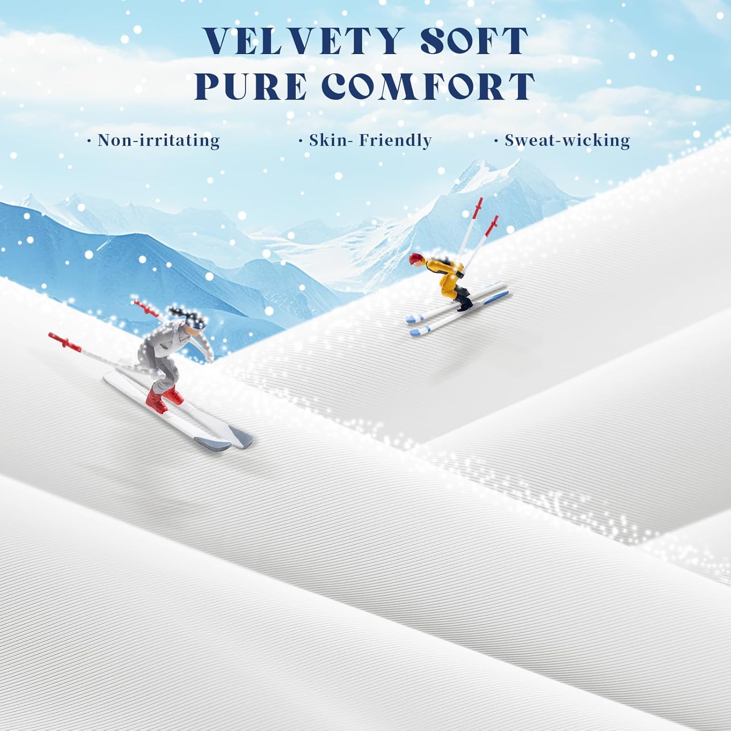 Cooling Comforter Queen Size, Double-Sided Cooling Blanket for Hot Sleepers & Night Sweats, Arc-Chill Q-Max > 0.4 Breathable Ice Blanket, Lightweight Cold Comforter (80''x90'', White) - Image 3