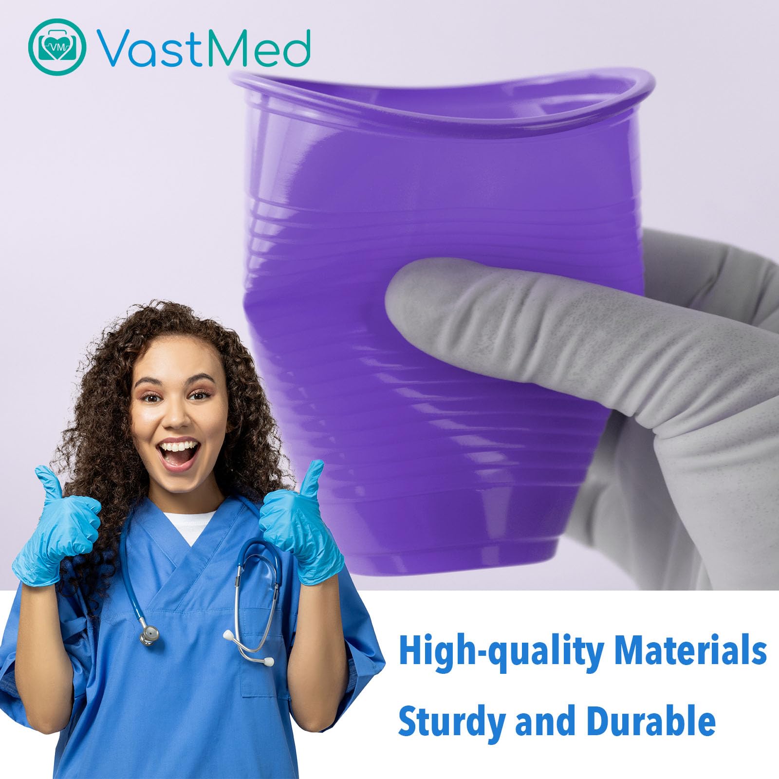 1000 vasos de plástico desechables de grado dental de 5 onzas, resistentes y duraderos, desechables unisex para beber