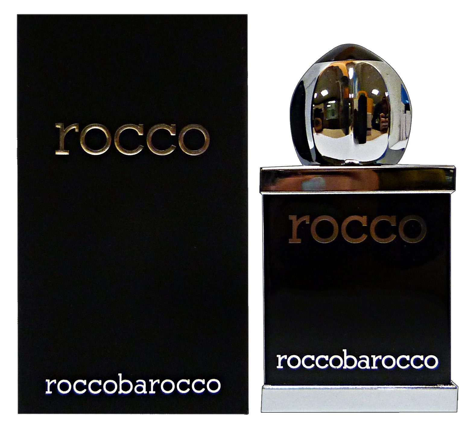 Roccobarocco Black, Eau de Toilette, Uomo, 50 ml