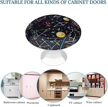 Chemistry Math Drawer Knobs Cute Door Handle Cabinet Pull for Kitchen Wardrobe Hardware
