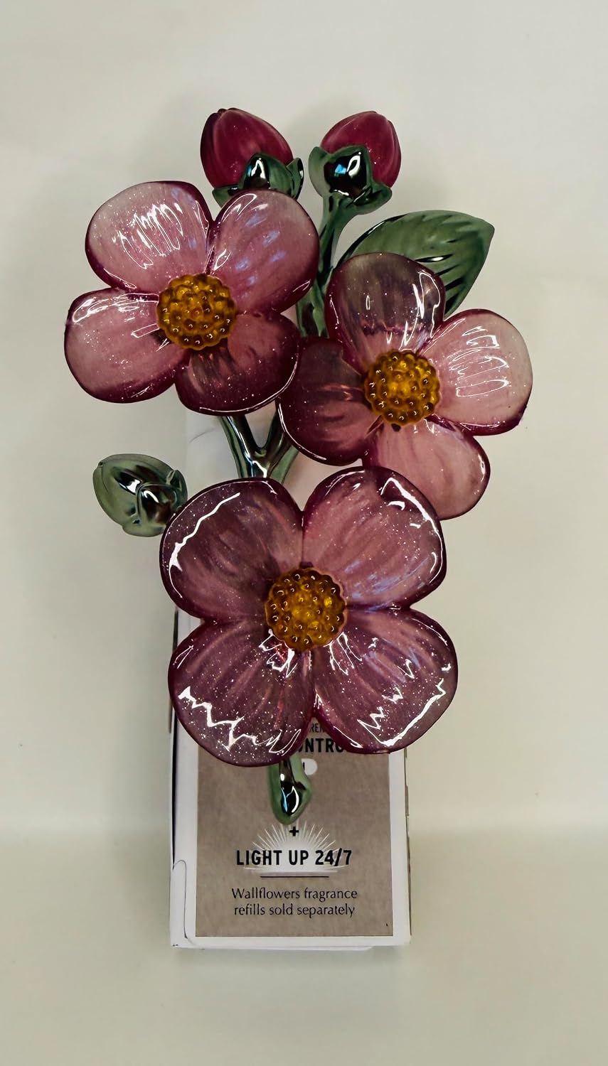Bath and Body Works Fresh Blooms Pink Dogwood Flowers Scent Control Nightlight Wallflowers Fragrance Plug