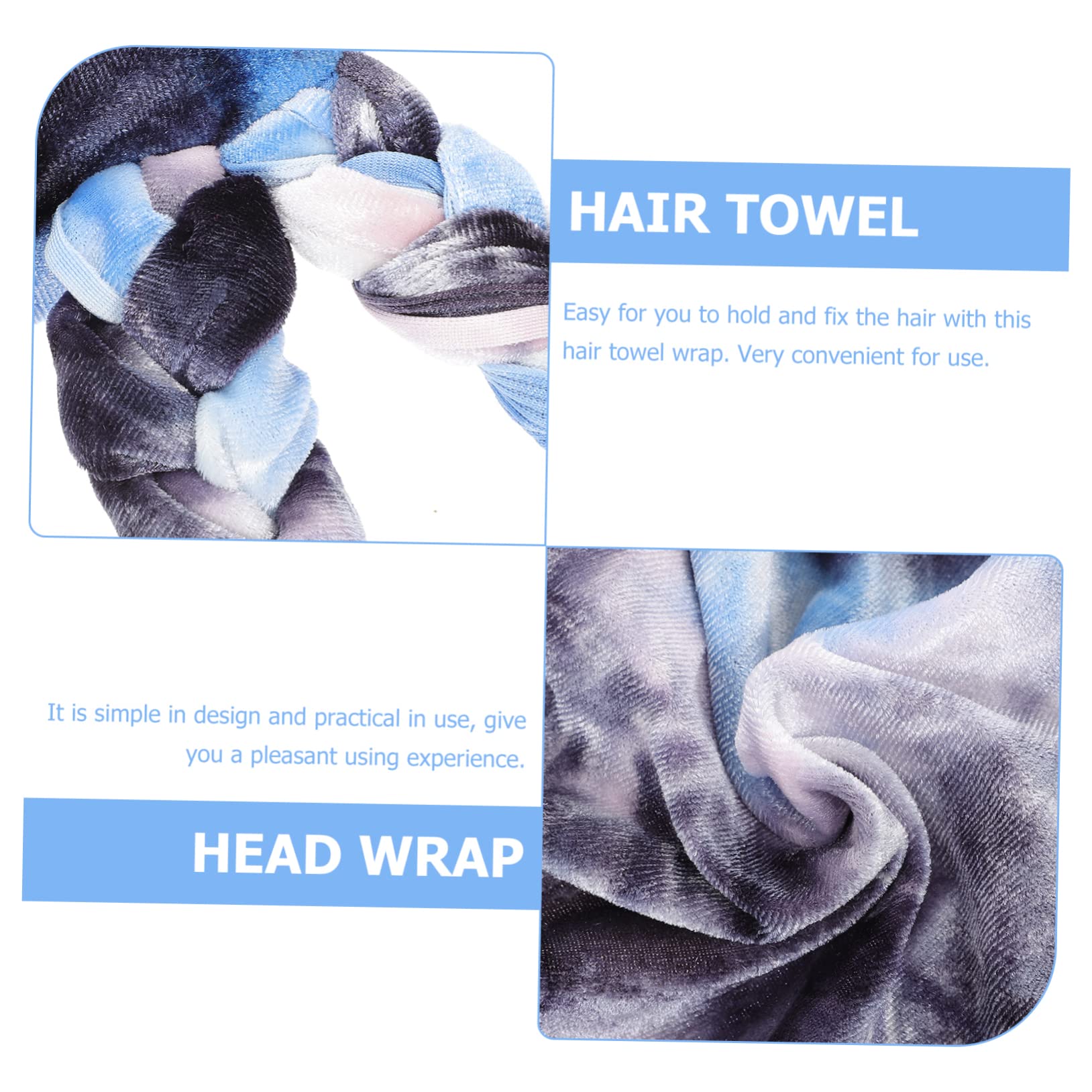 Healeved 4piezas Toalla De Secado para Cabello y Grueso Turbante y Absorbente para Mujeres para Evitar Frizz y Daño por Calor Diseño Práctico y Ligero para Viajes