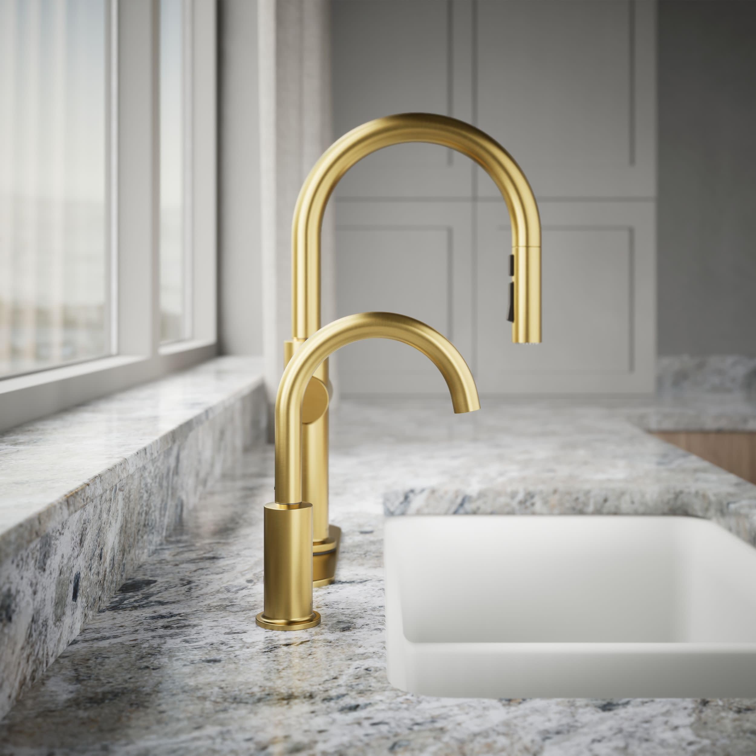 Kohler 26369-2MB K-26369-2MB - Grifo de bebida temporal, latón cepillado vibrante