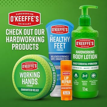 O'Keeffe's Skin Repair Ultimate Relief Body Cream, 7oz Tube | For Extreme Dryness, 48 Hours of Hydration, Contains Shea Butter, Fragrance-Free, Non-Greasy, Hypoallergenic Formula