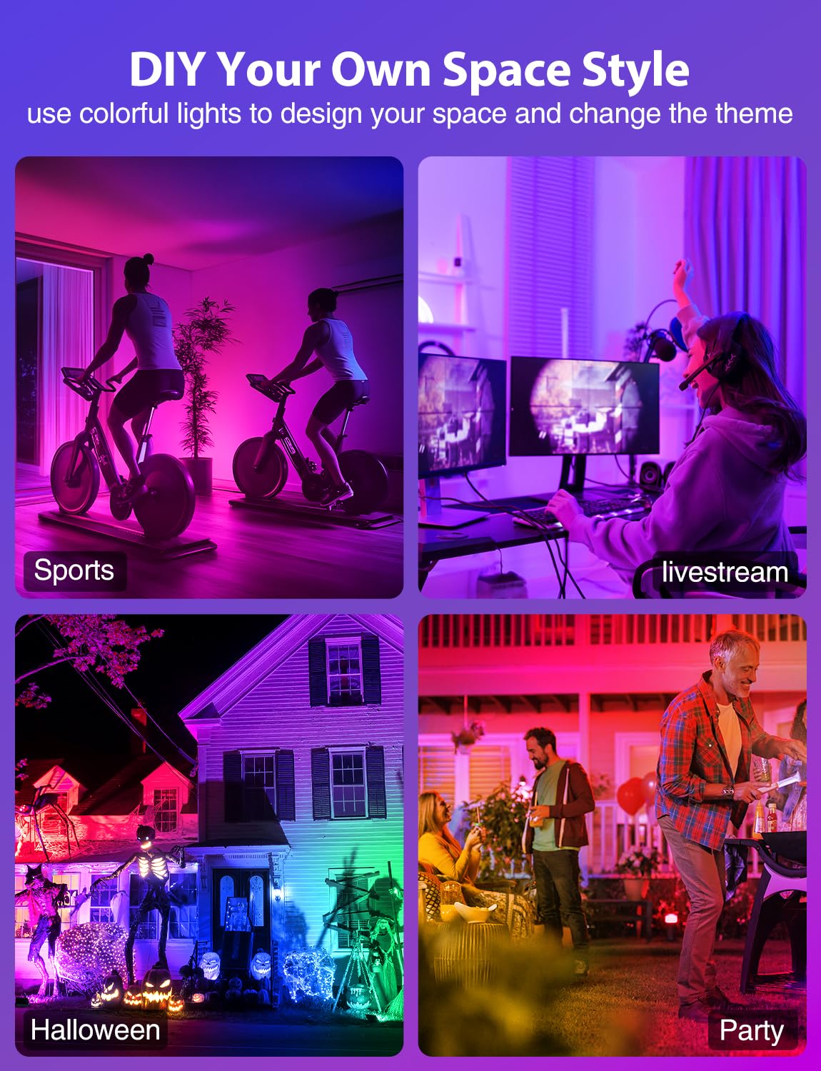 LED-Flutlicht, entspricht 600 W, RGB, für den Außenbereich, Farbwechsel, Bühnenstrahler mit Fernbedienung, IP66 Landschafts-Bodenstrahler, Deckenleuchten für den Innenbereich, für